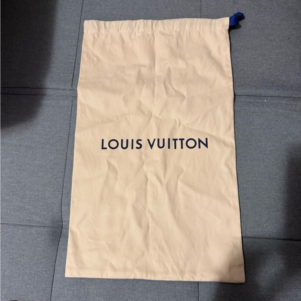 Louis Vuitton Dust Bag – Beige Cotton Drawstring Storage Pouch